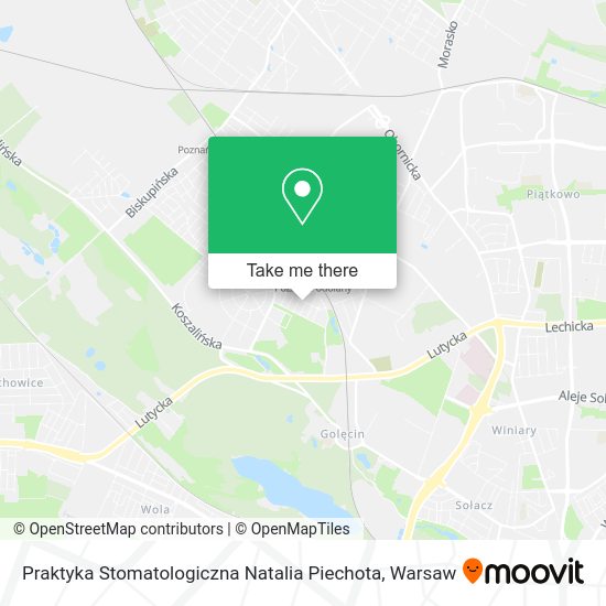 Praktyka Stomatologiczna Natalia Piechota map