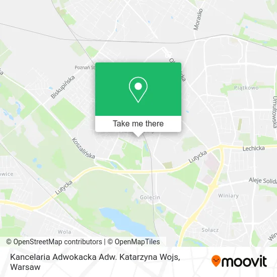 Карта Kancelaria Adwokacka Adw. Katarzyna Wojs