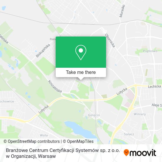 Branżowe Centrum Certyfikacji Systemów sp. z o.o. w Organizacji map