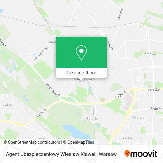 Agent Ubezpieczeniowy Wiesław Klaweli map