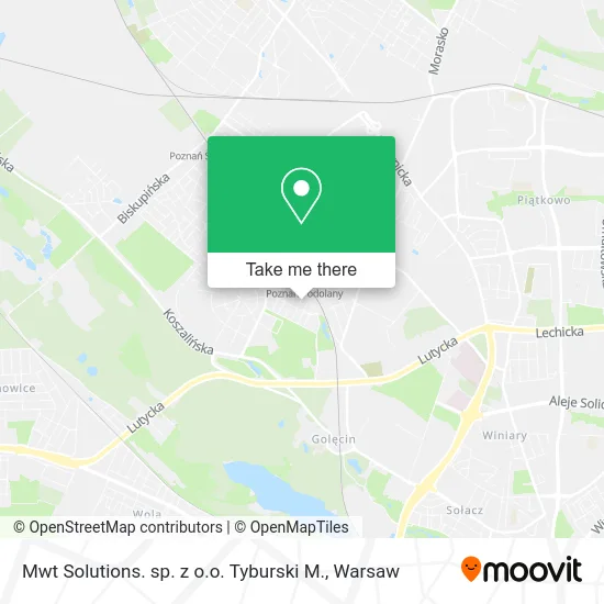 Карта Mwt Solutions. sp. z o.o. Tyburski M.