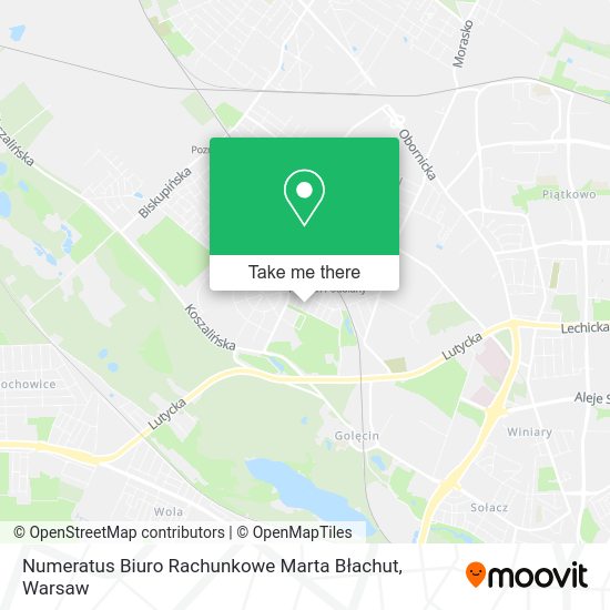 Numeratus Biuro Rachunkowe Marta Błachut map