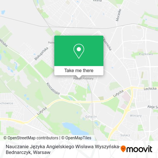 Nauczanie Języka Angielskiego Wisława Wyszyńska-Bednarczyk map