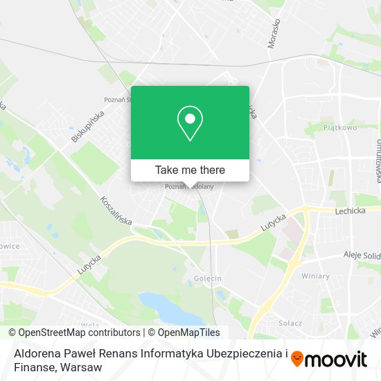 Aldorena Paweł Renans Informatyka Ubezpieczenia i Finanse map