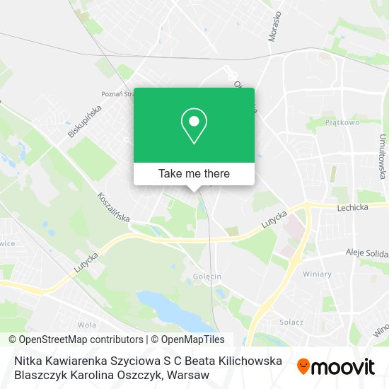 Nitka Kawiarenka Szyciowa S C Beata Kilichowska Blaszczyk Karolina Oszczyk map