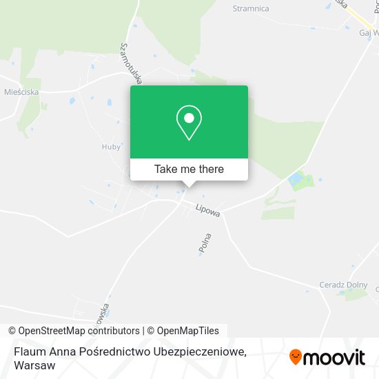 Flaum Anna Pośrednictwo Ubezpieczeniowe map