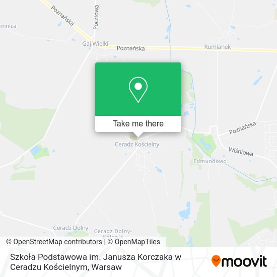 Szkoła Podstawowa im. Janusza Korczaka w Ceradzu Kościelnym map