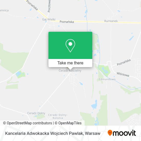 Kancelaria Adwokacka Wojciech Pawlak map