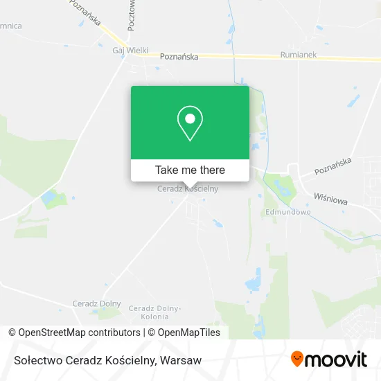Sołectwo Ceradz Kościelny map