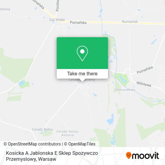 Kosicka A Jablonska E Sklep Spozywczo Przemyslowy map