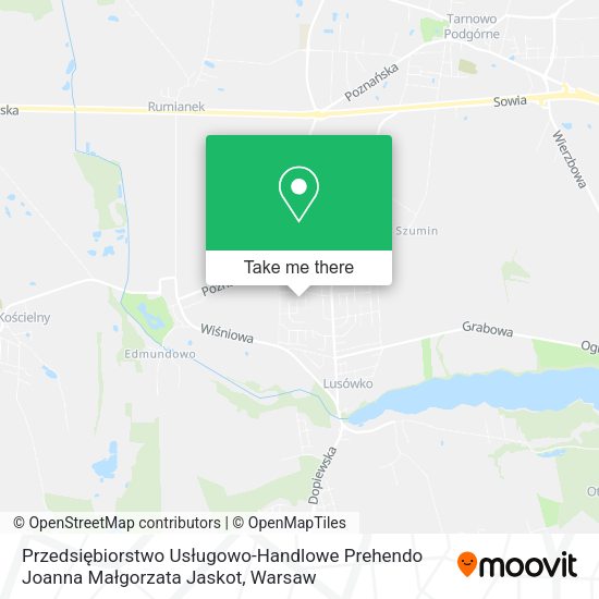 Przedsiębiorstwo Usługowo-Handlowe Prehendo Joanna Małgorzata Jaskot map