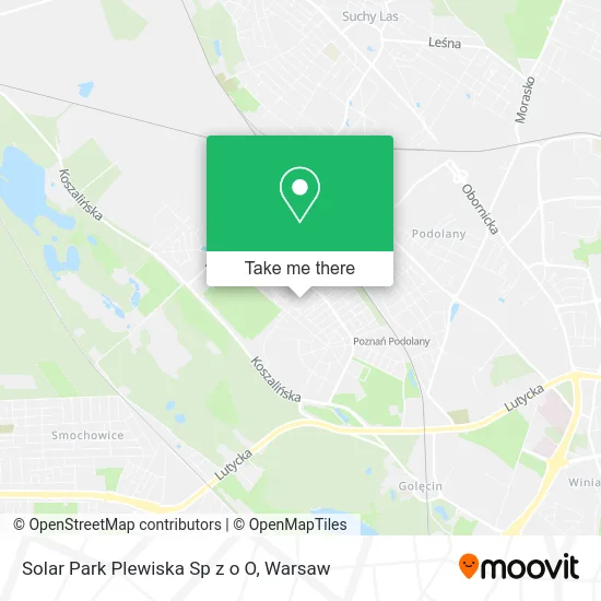 Карта Solar Park Plewiska Sp z o O