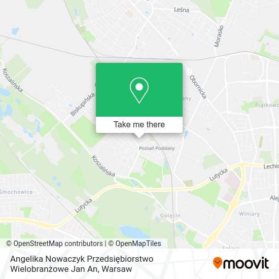 Angelika Nowaczyk Przedsiębiorstwo Wielobranżowe Jan An map