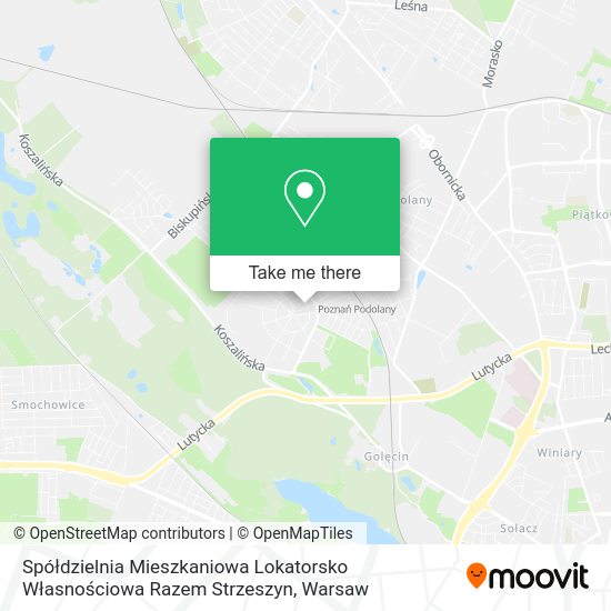 Spółdzielnia Mieszkaniowa Lokatorsko Własnościowa Razem Strzeszyn map