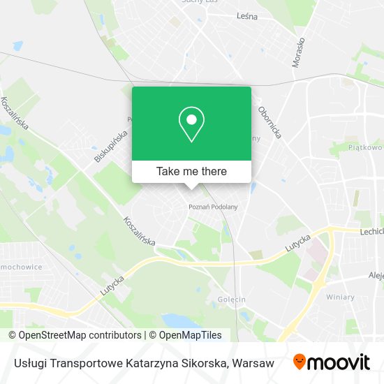 Usługi Transportowe Katarzyna Sikorska map