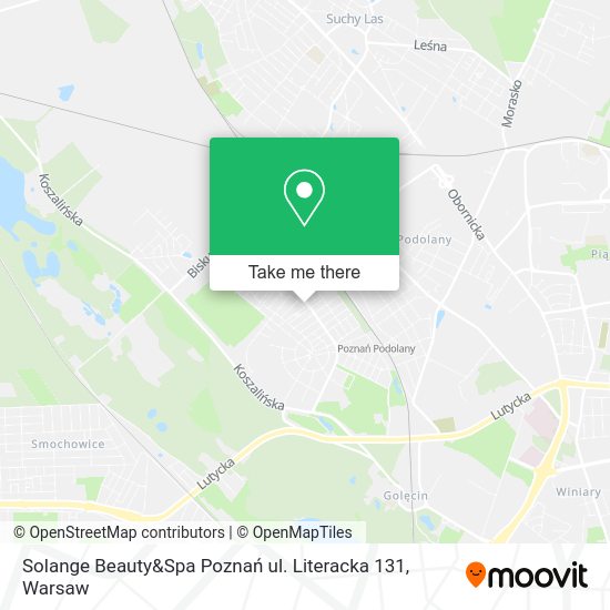 Solange Beauty&Spa Poznań ul. Literacka 131 map