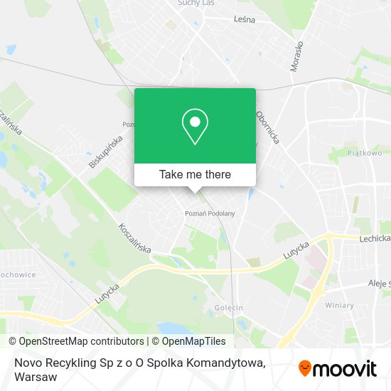 Novo Recykling Sp z o O Spolka Komandytowa map