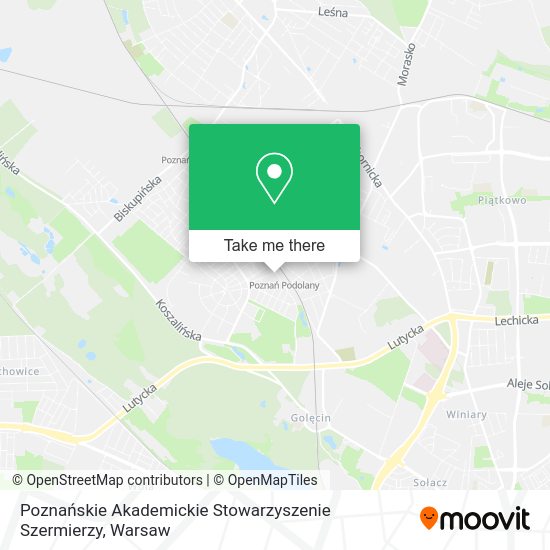 Карта Poznańskie Akademickie Stowarzyszenie Szermierzy