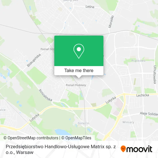Карта Przedsiębiorstwo Handlowo-Usługowe Matrix sp. z o.o.