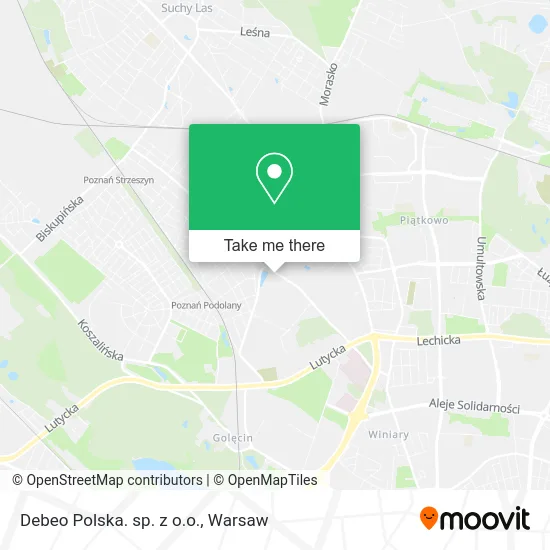 Debeo Polska. sp. z o.o. map