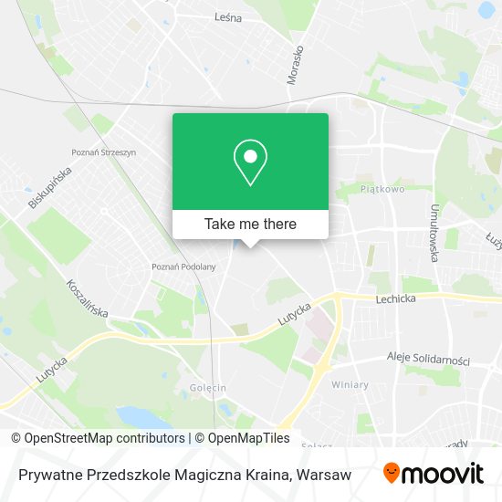 Карта Prywatne Przedszkole Magiczna Kraina