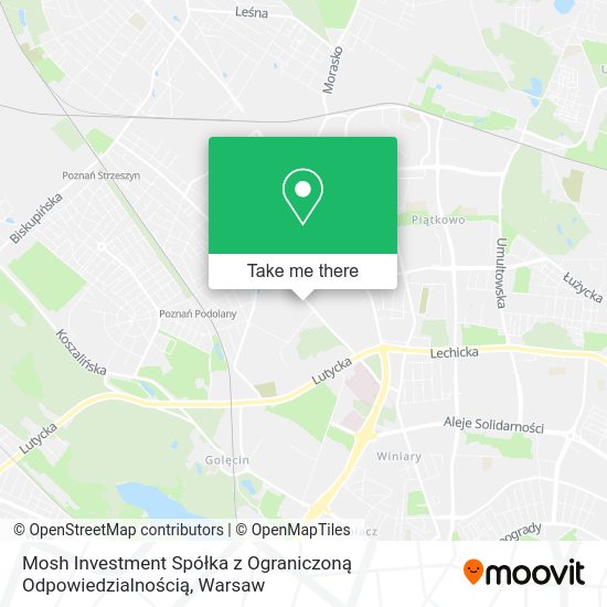 Mosh Investment Spółka z Ograniczoną Odpowiedzialnością map