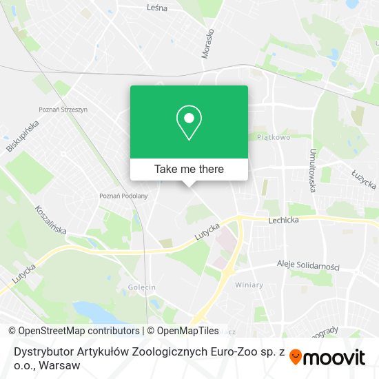 Dystrybutor Artykułów Zoologicznych Euro-Zoo sp. z o.o. map