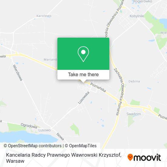 Kancelaria Radcy Prawnego Wawrowski Krzysztof map