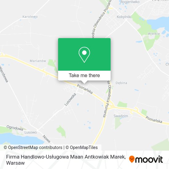 Firma Handlowo-Usługowa Maan Antkowiak Marek map