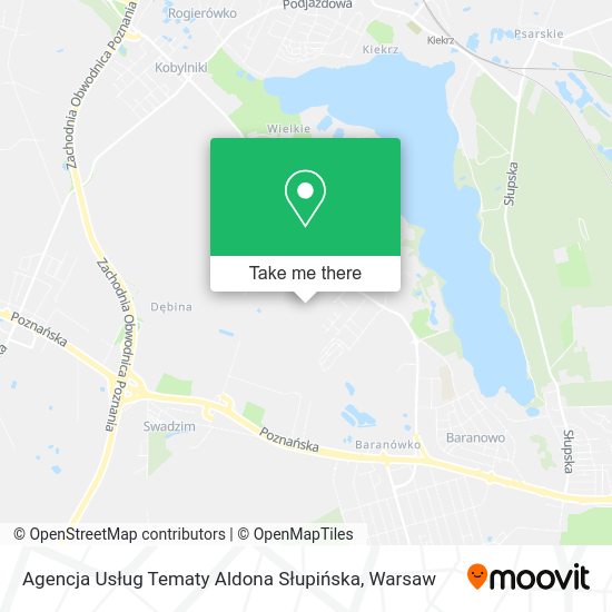 Agencja Usług Tematy Aldona Słupińska map