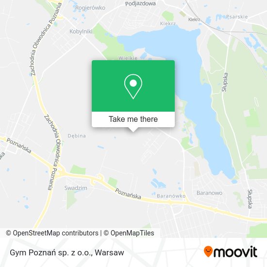 Gym Poznań sp. z o.o. map