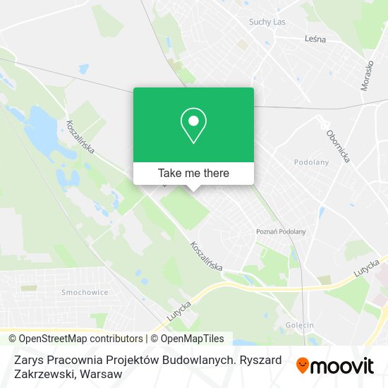 Карта Zarys Pracownia Projektów Budowlanych. Ryszard Zakrzewski