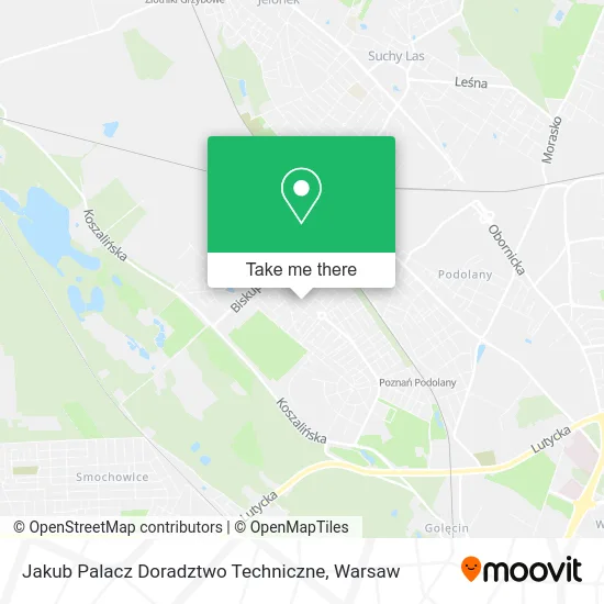 Карта Jakub Palacz Doradztwo Techniczne