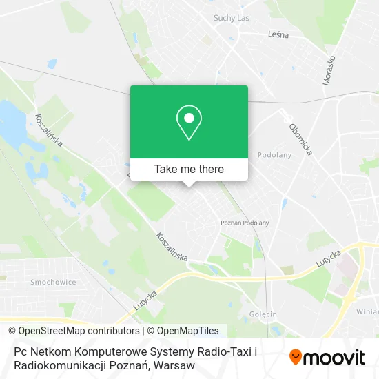 Карта Pc Netkom Komputerowe Systemy Radio-Taxi i Radiokomunikacji Poznań