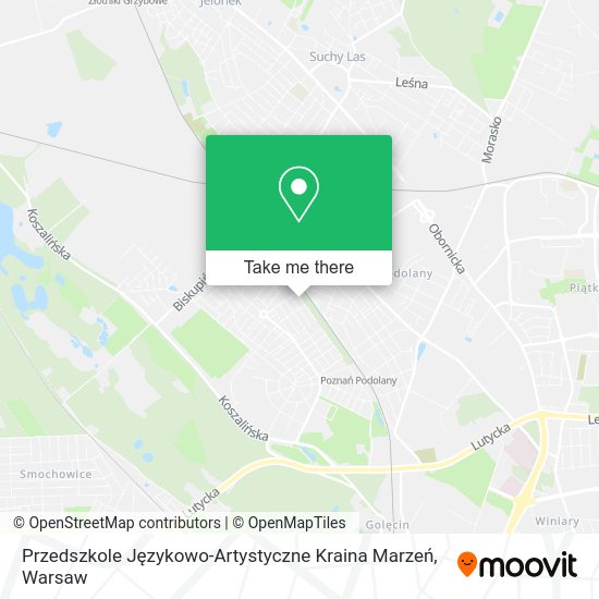 Przedszkole Językowo-Artystyczne Kraina Marzeń map