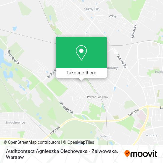 Auditcontact Agnieszka Olechowska - Zalwowska map