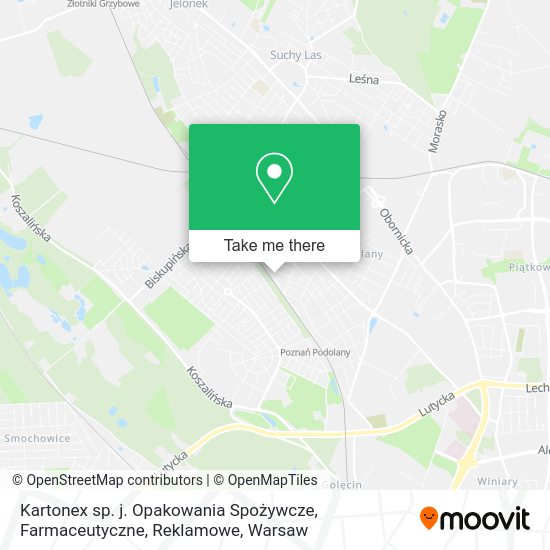 Kartonex sp. j. Opakowania Spożywcze, Farmaceutyczne, Reklamowe map