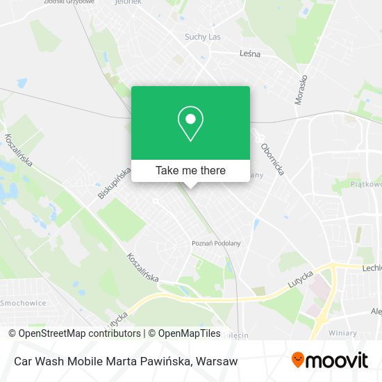 Car Wash Mobile Marta Pawińska map