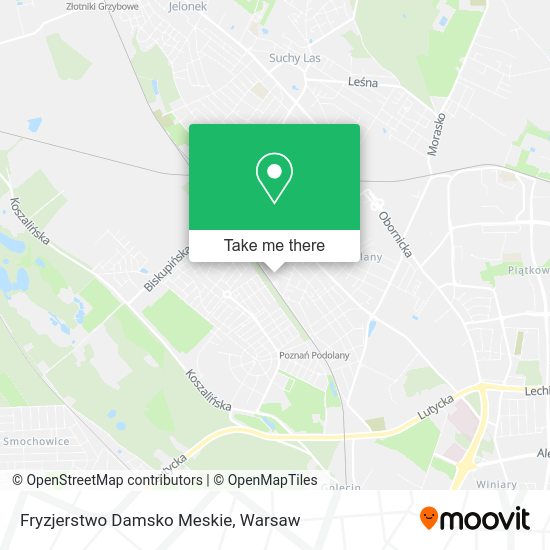 Карта Fryzjerstwo Damsko Meskie