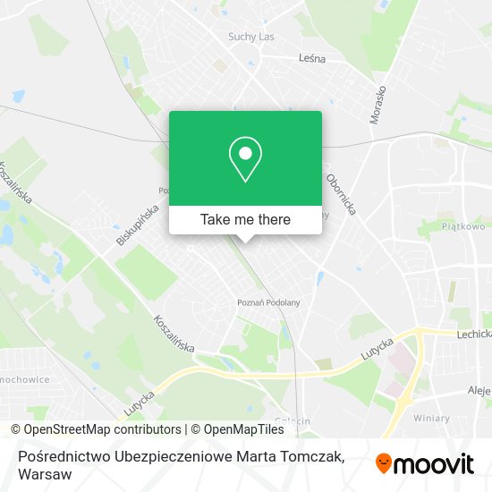 Pośrednictwo Ubezpieczeniowe Marta Tomczak map