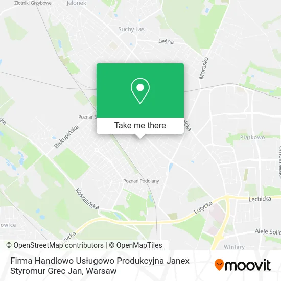 Firma Handlowo Usługowo Produkcyjna Janex Styromur Grec Jan map