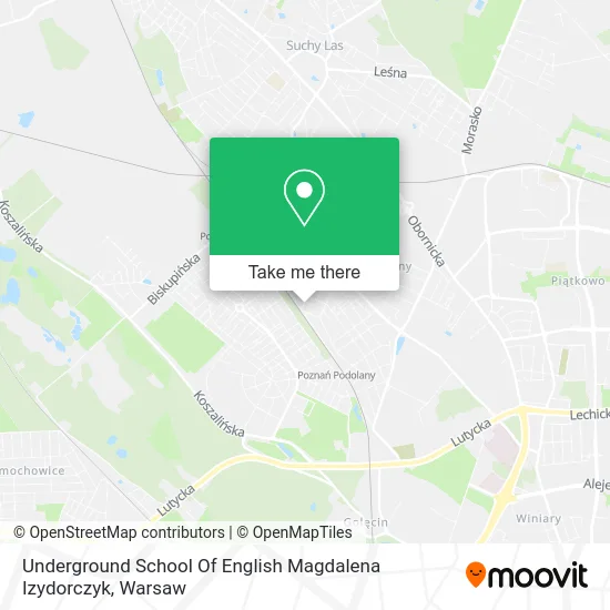 Карта Underground School Of English Magdalena Izydorczyk
