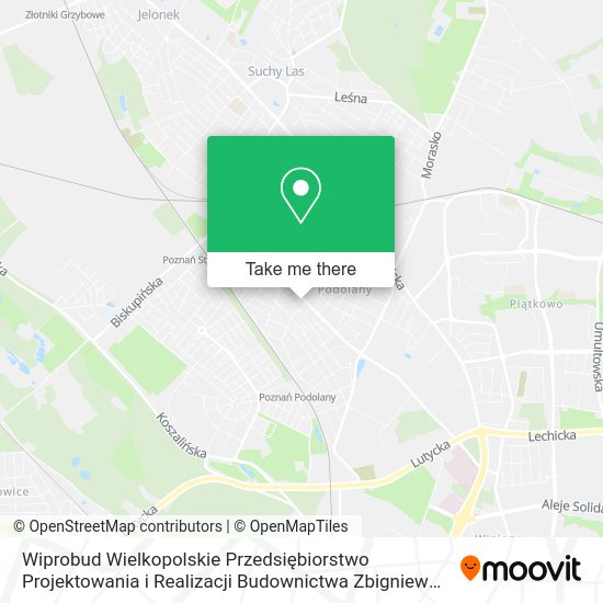 Wiprobud Wielkopolskie Przedsiębiorstwo Projektowania i Realizacji Budownictwa Zbigniew Przybylski map