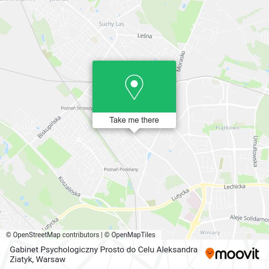 Gabinet Psychologiczny Prosto do Celu Aleksandra Ziatyk map