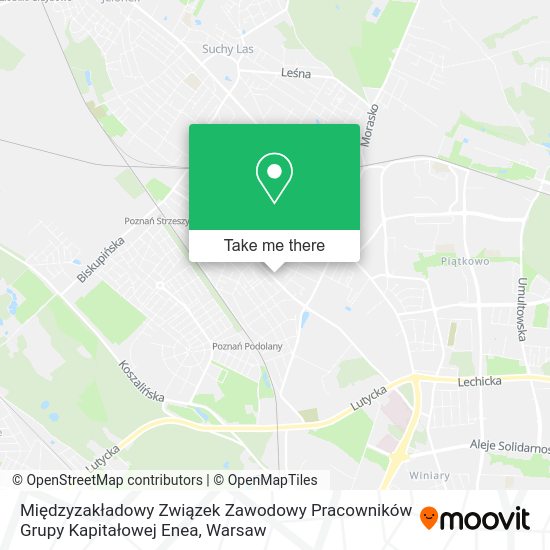 Międzyzakładowy Związek Zawodowy Pracowników Grupy Kapitałowej Enea map