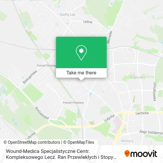 Wound-Medica Specjalistyczne Centr. Kompleksowego Lecz. Ran Przewlekłych i Stopy Cukrzycowej sp. z map