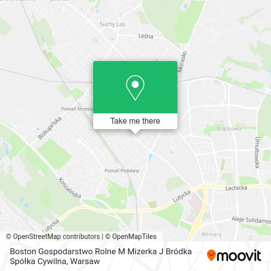 Boston Gospodarstwo Rolne M Mizerka J Bródka Spółka Cywilna map