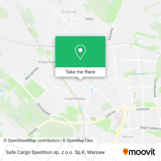 Карта Safe Cargo Spedition sp. z o.o. Sp.K
