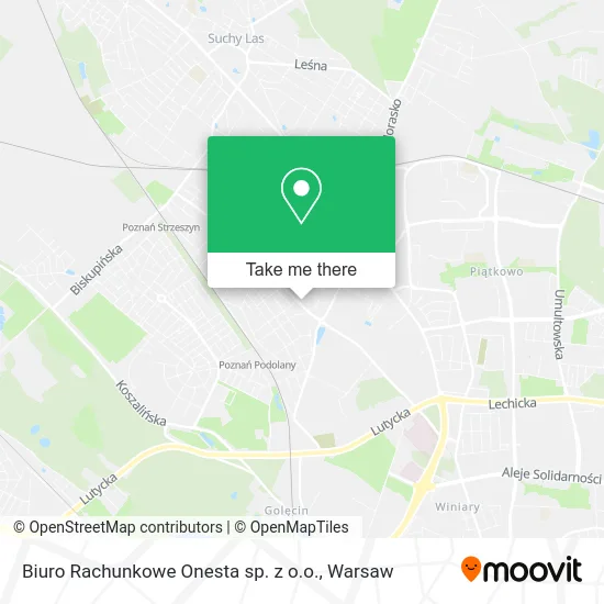 Карта Biuro Rachunkowe Onesta sp. z o.o.