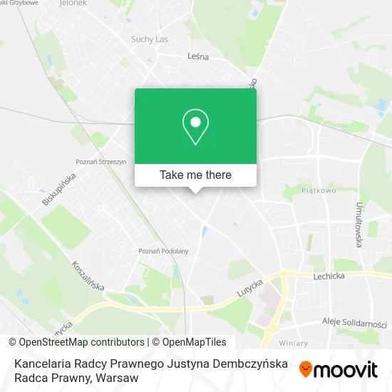 Карта Kancelaria Radcy Prawnego Justyna Dembczyńska Radca Prawny